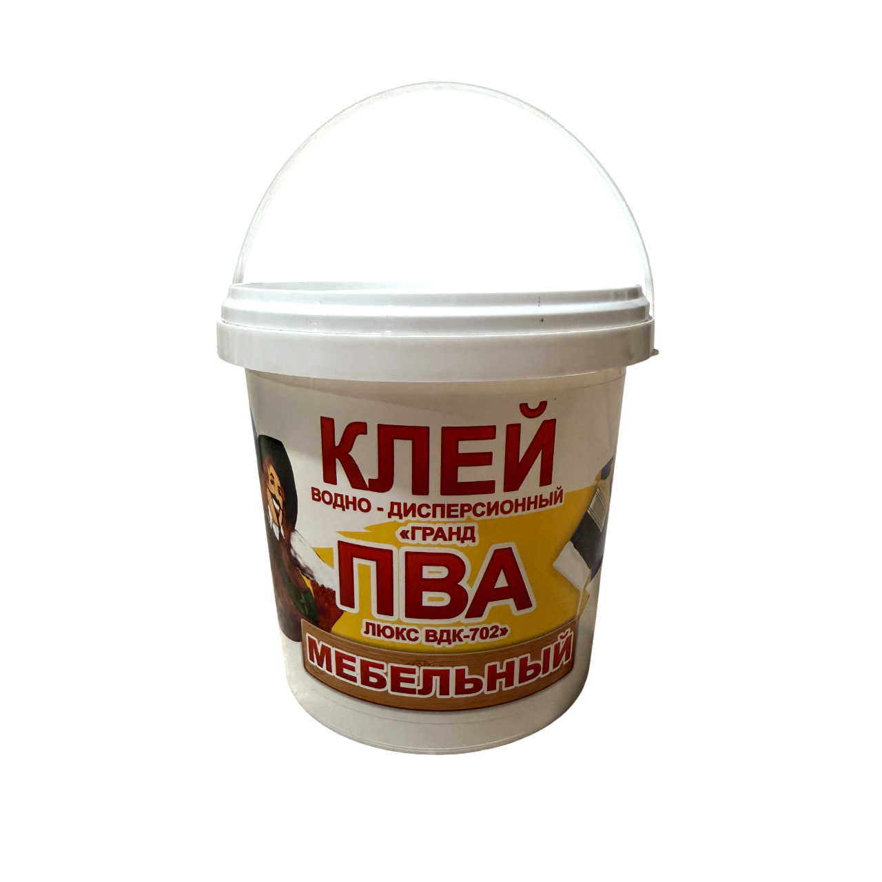 Клей водно-дисперсионный «Гранд ПВА Люкс ВДК - 702" Мебельный (1 кг)
