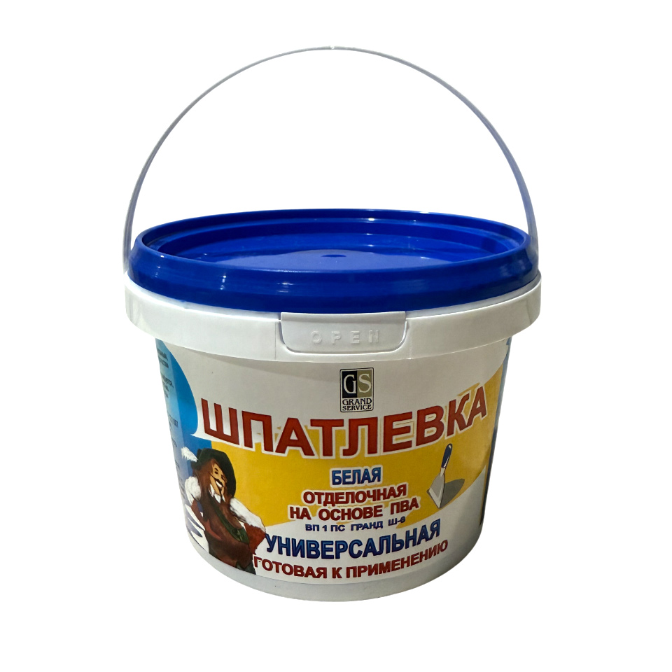 Шпатлёвка отделочная на основе ПВА, ВП 1 ПС Гранд Ш-6 Универсальная